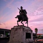 Otahuhu monument at sunset.2017rs